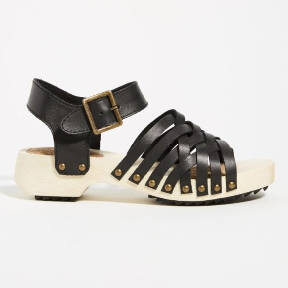 Kelsi Dagger Brooklyn Harling Clog Sandals Black Strappy - Picture 2 of 6